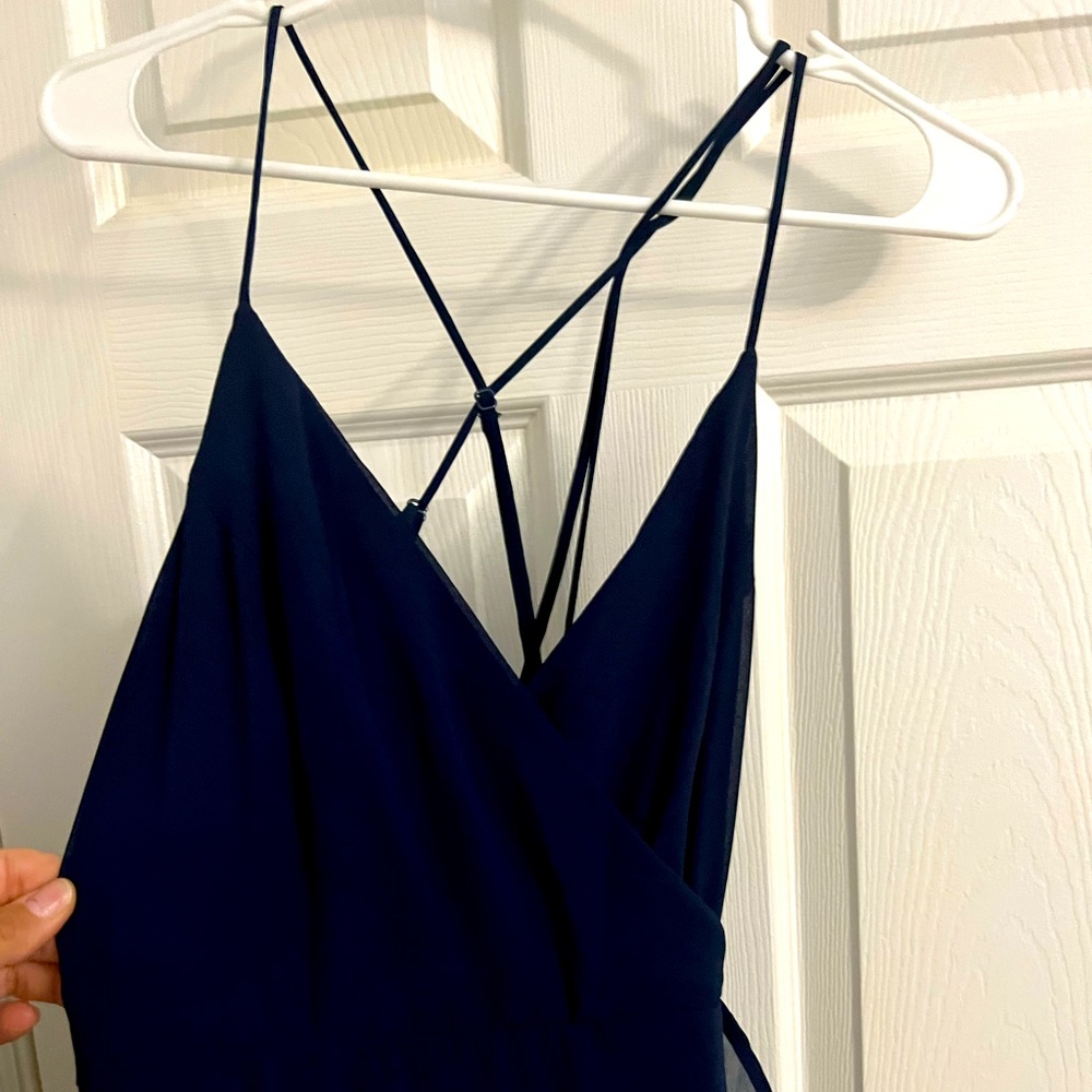 Lulus navy strap dress